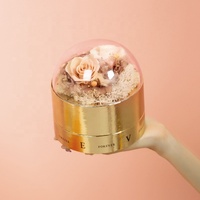Cadeau unique de luxe pour la Saint-Valentin Boîte d'emballage ronde pour chocolat Boîtes à fleurs de mariage