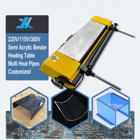 Machine à cintrer l'acrylique JX 125 cm avec support et plaques d'angle, plieuse d'acrylique pour plaques plastiques et panneaux PVC