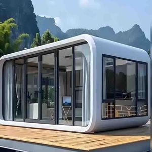 Case Prefabbricate Modulari in Acciaio per Eventi, <span class=keywords><strong>Hotel</strong></span> Capsula Ecologici, Pod da Giardino, Piccole Cabine Apple e Case Container - Product Image 1