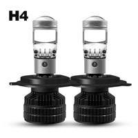 Ampoules universelles de phare de projecteur à lentille LED H4/H7/H11/9005/9006 Plug and Play 12V 6000K 50W ampoule haute/basse pour voitures neuves