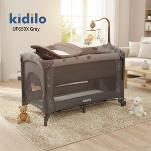 Culla Pieghevole in Metallo Kidilo, Lettino Componibile Multifunzionale per Neonati, <span class=keywords><strong>Portatile</strong></span> e Mobile, Vendita all'Ingrosso Transfrontaliera UP650X - Product Image 6