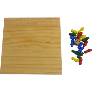 Bằng gỗ <span class=keywords><strong>4</strong></span> người chơi bàn cờ trò chơi thiết lập chéo và vòng tròn trò chơi - Product Image 5