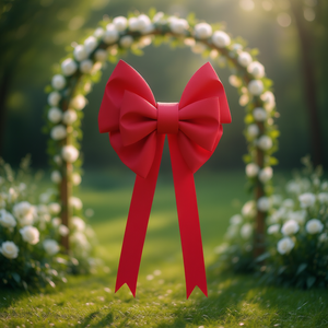 Decoración de Arco de Boda con Lazo Rojo Grande de 75 cm de Ancho y 115 cm de Largo - Product Image 2