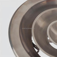 Diffuseur d'air rond en acier inoxydable fixe et durable avec registre de volume optionnel, taille 230-1000 mm pour systèmes CVC montés au plafond