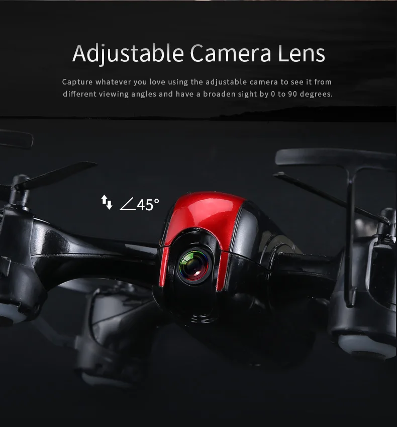 JJRC H69 Drone, adjustable camera lens capture whatever you love using the adjustable camera to see it