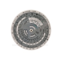 Ordinateur de vol circulaire Pilotes en plastique Roue d'entraînement des étudiants Traceur d'aviation en PVC pour l'entraînement aérien pour les règles