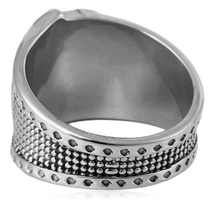 <b>Titanium</b> Steel Playing Card <b>Ring</b> Men's Straight Flush Design Stainless Steel Jewelry Gift For Men Geometric Pattern FY28091 - Product Image 3