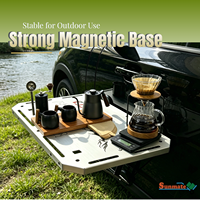 Table de camping pour VR, étagère latérale extérieure pour véhicule, légère et pliable, accessoires d'extérieur, station de café pour camping-car