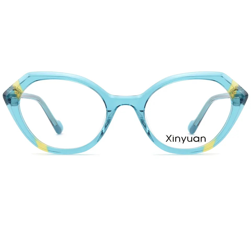 Nieuwste Mode En Luxe Dames Bril Frames Acetaat Laminering Hoge Kwaliteit Optische Frames