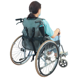 Yuqilin Restraint Wheelchair Fixation Belt Vest Maroon M Gray M Maroon L Gray L Breathable Composite Fabric Home Use - Product Image 3