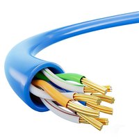 Cable Ethernet UTP Cat6a Delgado de Cobre Puro 23AWG RJ45 de Alta Velocidad para Centro de Datos, Rack de Servidores y Red LAN