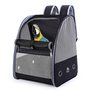 Pet <b>Backpack</b> Carrier Breathable Mesh Large Medium Small Bird Transport Bag For Parrots And Mynas - Product Image 1