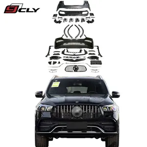 Cly W167 Bumper Voor Benz 2019-2022 Gle Klasse Upgrade GLE53 Amg Body Kit Voorbumper Gt Grille Diffuser met Uitlaat