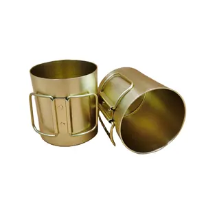 Tasse de Camping en aluminium en forme de tasse à bière Logo personnalisé tasse à café gobelet en aluminium