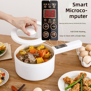 <span class=keywords><strong>Olla</strong></span> Eléctrica Antiadherente Multifuncional para Dormitorio y Hogar, <span class=keywords><strong>Olla</strong></span> Eléctrica para Cocinar Fideos, Vaporera para Estudiantes - Product Image 2