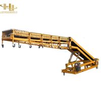 Convoyeur à bande télescopique pour le chargement de conteneurs, chargeur mobile rétractable robuste, machine de levage hydraulique industrielle