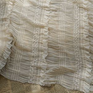 Venta directa tela <span class=keywords><strong>de</strong></span> crepé bordado no elástico con línea <span class=keywords><strong>de</strong></span> rayas con ribete <span class=keywords><strong>de</strong></span> <span class=keywords><strong>volantes</strong></span> para prendas <span class=keywords><strong>de</strong></span> mujer - Product Image 6