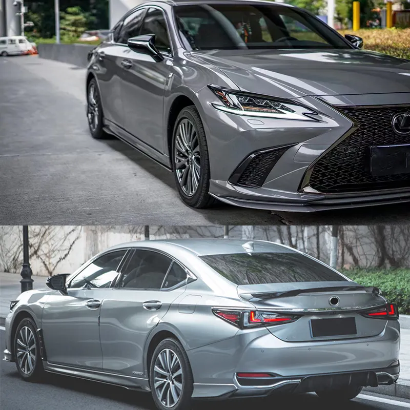 Spoiler Diffuser belakang, untuk Lexus ES 350 300h 2019 rok samping depan, Kit bodi Bumper depan dan belakang penutup cermin bibir kisi kabut