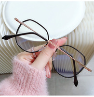 QUEJOEY Nuevas gafas ópticas de estilo coreano para mujer, gafas con bloqueo de luz azul, ultraligeras, listas para prescripción médica