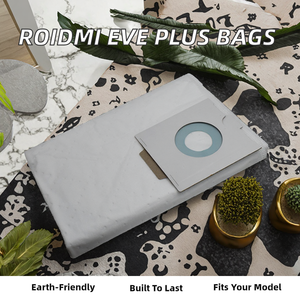 Sacs à poussière premium compatibles pour aspirateur robot Roidmi EVE Plus, alimentation manuelle pour voitures, camping-cars et foyers - Product Image 2