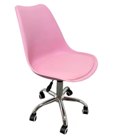 Chaise de bureau pivotante contemporaine avec fonction de glissement électrique et inclinaison, ensemble de bureau en plastique pour ordinateur, idéal pour le bureau, la salle à manger, l'appartement