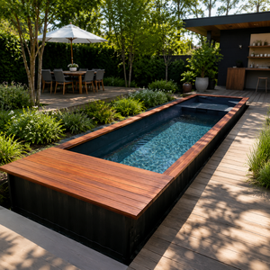 <span class=keywords><strong>Piscine</strong></span> modulaire en <span class=keywords><strong>acier</strong></span> préfabriqué de 6m, 8m, 12m de long pour villa et jardin - Product Image 1