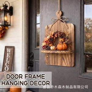 Solid Wood <b>Wall</b> <b>Shelf</b> Rectangle Dark Brown 33x15x85cm <b>Wall</b> <b>Mounted</b> Kitchen Storage Decor - Product Image 3