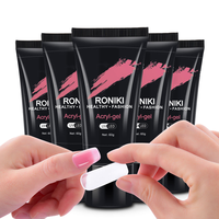 RONIKI Poly+gel sans HEMA, TPO et TMPTA, durcissement UV/LED, style français, végétalien, non toxique, 36 couleurs, fournitures professionnelles pour extension d'ongles