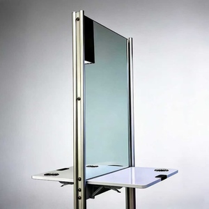 Espejo de Salón de Belleza Exclusivo, Espejo de Doble Cara, Simple, Móvil y Conveniente, Estilo Crema - Product Image 4