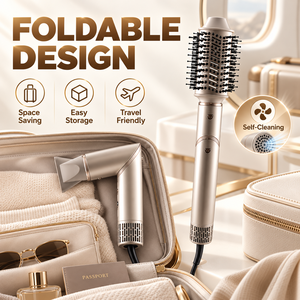 Secador de Pelo Plegable 8 en 1 con Motor BLDC, 4 Velocidades, Mango Plegable y Cepillos Térmicos para el Cabello, <span class=keywords><strong>Precio</strong></span> de Fábrica - Product Image 4