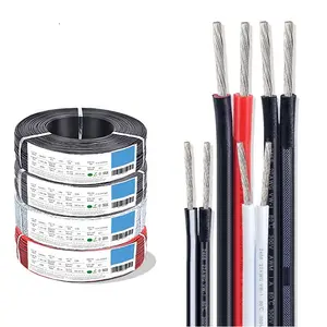 Semua jenis stok kabel ritsleting tersedia 590M per gulungan Strip LED kabel DC 22AWG kawat ritsleting