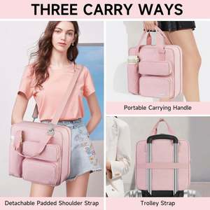 Free Sample BSCI 3 O-<b>Ring</b> Zipper <b>Binder</b> 800 Sheet Capacity - Comes With Handle Multiple Pockets Zipper <b>Binder</b> - Product Image 3