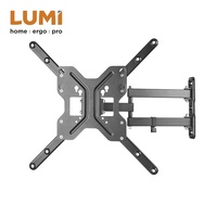 Support mural pour téléviseur LED LCD VESA à mouvement complet avec clips de câble réglables de 23 à 65 pouces inclus