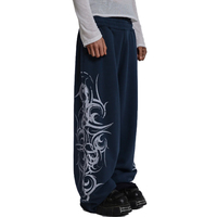 Pantalon d'impression latérale Offre Spéciale pour hommes surdimensionné High Street pantalon de survêtement ample rétro grande taille pantalon Hip Hop Y2k ample