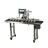 Imprimante à jet d'encre thermique industrielle Tij 2.5, machine de codage automatique de code QR, date d'expiration et production avec convoyeur