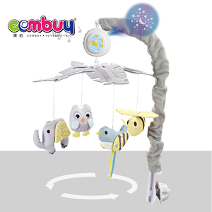Jouets de chevet rotatifs pour bébé avec projection musicale, animaux en peluche et télécommande - Product Image 2