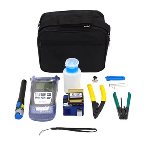 FTTH Glasfaser-Ausrüstungsset Kabelwerkzeug-Kit mit Visuellem Fehlerdetektor, Cleaver und Optischem Leistungsmesser - Product Image 3
