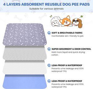 Non slip Pet Urine <b>Pad</b> Custom Reusable Washable Dog Training <b>Pad</b> Dog <b>Pee</b> <b>Pad</b> Cat Rabbit Diaphragm Cushion - Product Image 5