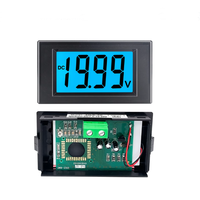 YOURMESTUDIO DC Voltmètre à affichage numérique, tête de mesure à cristaux liquides, module de mesure DC 12V-100V YRDOX-0034 noir
