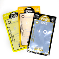 Factory Price Digital Printing Transparent One Side Ziplock Bag Mobile Phone Case Plastic Fashion Cellphone Case Bags
