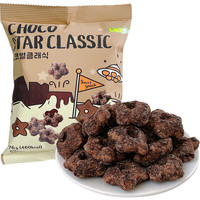 Korea Laike Snacks Donuts étoile à cinq branches Forme mignonne Snacks soufflés pour enfants Donuts aromatisés au chocolat 65g