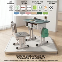 Meilleures ventes : Ensemble de bureau et chaises d'étude modernes et durables en métal pour enfants, idéal pour la salle de classe, le bureau à domicile et la chambre.