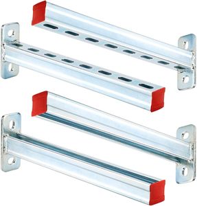HENENG 4 Pack 16" Heavy Duty Steel Support Channels, Slotted Metal Brackets for Frame Displays, <b>Pipe</b> <b>Stands</b> & DIY Structures - Product Image 5