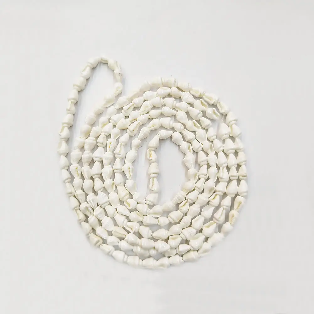 Keong Putih Manik-manik Longgar Keong Alami Manik-manik Bahan Kerang Keong untuk DIY Kalung Gelang Anting Aksesoris Perhiasan