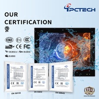 PC industriel à écran tactile capacitif/résistif IP65 de 7 à 32 pouces, moniteur intégré, ordinateurs industriels tout-en-un sans ventilateur
