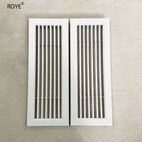 Grille de ventilation linéaire en aluminium de conception moderne pour entrepôt de sous-sol en acier inoxydable