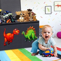 2024 bébé jouets boîte de rangement explosif nouveaux produits Extra Large pliable enfants dessin animé Animal tissu roman boîte pour jouet
