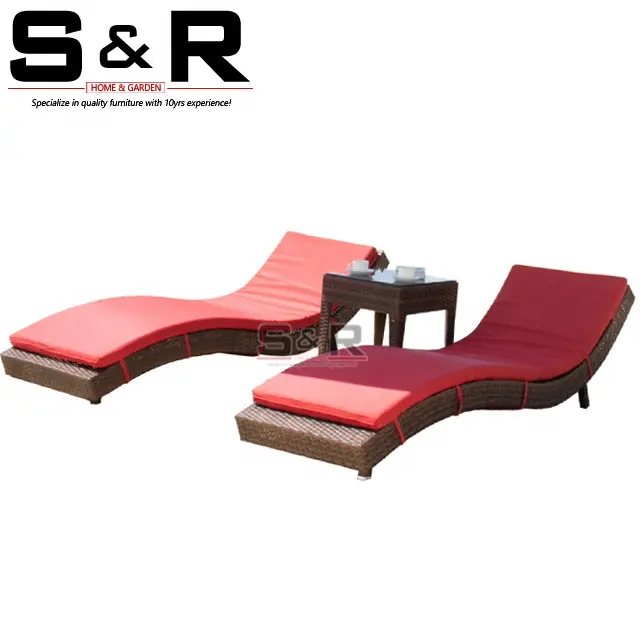 Outdoor Strand Ligstoel Bed/Zwembad Stoelen Lounge Tuinmeubilair SR-LD318