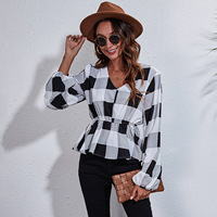 Mode fleur imprimer dames en mousseline de soie Shirte femmes partout impression chemise à manches longues Blouse pour les femmes