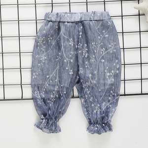 กางเกงขาบาบางขากว้างดีไซน์ใหม่สำหรับเด็กกางเกงฤดูร้อนจากประเทศจีน - Product Image 3